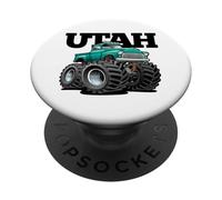 Diseño de camioneta Pick-up 4x4 Offroad de Utah PopSockets PopGrip Adhesivo