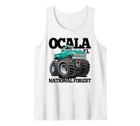 Diseño de camioneta Todoterreno 4x4 del Bosque Nacional de Ocala, EE. UU. Camiseta sin Mangas