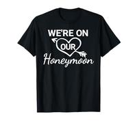 Diseño de camiseta de luna de miel para parejas Estamos en nuestra luna de miel Camiseta