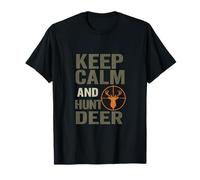 Diseño de Camuflaje de Caza de Ciervos Keep Calm and Hunt Camiseta