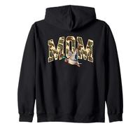 Diseño de camuflaje de mamá con pato volador Sudadera con Capucha