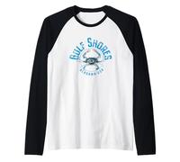 Diseño de cangrejo azul de Gulf Shores Alabama Camiseta Manga Raglan