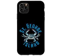 Diseño de cangrejo azul de St. George Island Florida Carcasa para iPhone 11 Pro Max