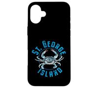 Diseño de cangrejo azul de St. George Island Florida Carcasa para iPhone 16 Plus