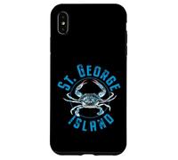 Diseño de cangrejo azul de St. George Island Florida Carcasa para iPhone XS Max