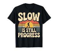 Diseño de Caracol de Yoga Slow is Still Progress Vida Consciente Camiseta