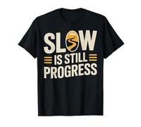 Diseño de Caracol de Yoga Slow is Still Progress Vida Consciente Camiseta