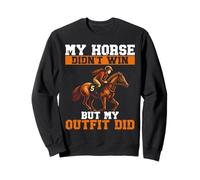 Diseño de carreras de caballos para caballos divertido ecuestre de Kentucky Sudadera