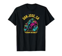 Diseño de carreras de motocicleta de San José California Sport Bike Camiseta
