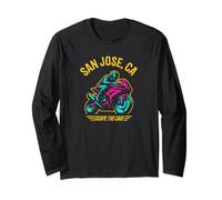 Diseño de carreras de motocicleta de San José California Sport Bike Manga Larga