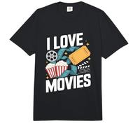Diseño de Carrete de película I Love Movies Comfort Colors Adult Heavyweight T-Shirt