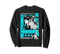 Diseño de Carril gráfico Floral de Tokio Cyberpunk Sudadera