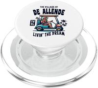 Diseño de carrito de golf de la aldea de Allende PopSockets PopGrip para MagSafe