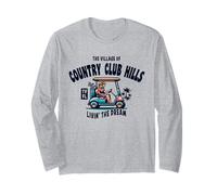 Diseño de carrito de golf de The Village of Country Club Hills Manga Larga
