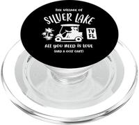 Diseño de carrito de golf The Village of Silver Lake TV FL PopSockets PopGrip para MagSafe