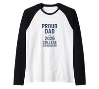 Diseño de celebración del Padre del Orgullo académico Camiseta Manga Raglan