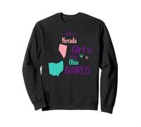 Diseño de Chica Orgullosa Solo una Chica de Nevada en un Mundo de Ohio Sudadera