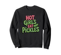 Diseño de chicas calientes comen pepinillos Sudadera