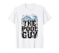 Diseño de Chico de Piscina para Chico de Piscina y Limpiador Camiseta