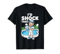 Diseño de Chico de Piscina para Chico de Piscina y Limpiador Camiseta