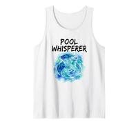 Diseño de Chico de Piscina para Chico de Piscina y Limpiador Camiseta sin Mangas