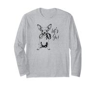 Diseño de Chihuahua Let's Go! - Happy Chihuahua Design Manga Larga