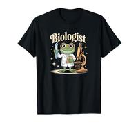 Diseño de ciencia divertido de biólogo de rana retro para fanáticos de la naturaleza Camiseta
