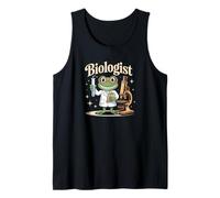 Diseño de ciencia divertido de biólogo de rana retro para fanáticos de la naturaleza Camiseta sin Mangas