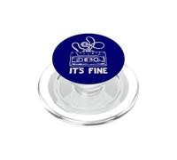 Diseño de Cinta de Casete It's Fine - Música Retro Humor Vintage PopSockets PopGrip para MagSafe