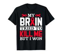 Diseño de Cinta MY Brain Tried TO Kill ME Pero I Won Camiseta