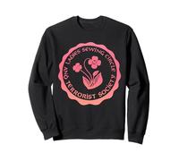 Diseño de círculo de Costura y Sociedad terrorista para Mujer Sudadera