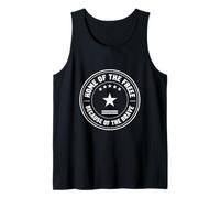 Diseño de círculo patriótico Valiente Libre Camiseta sin Mangas