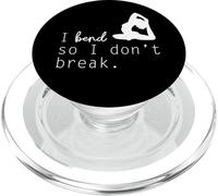 Diseño de Cita de Yoga I Bend So Don't Break PopSockets PopGrip para MagSafe