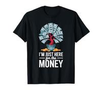 Diseño de Cita Divertida con Texto en inglés I'm Just Here for The Money Tree Camiseta