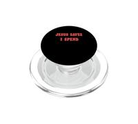 Diseño de Cita Divertida de Jesús Salva I Spend PopSockets PopGrip para MagSafe