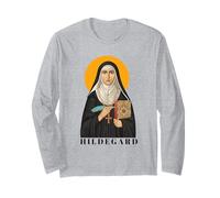 Diseño de Cita inspiradora de Santa Hildegarda de Bingen Manga Larga