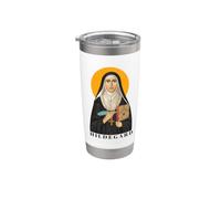 Diseño de cita inspiradora de Santa Hildegarda de Bingen Vaso térmico de acero inoxidable de doble pared
