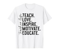 Diseño de Citas para enseñar, amar, Inspirar, motivar y educar a los Maestros Camiseta