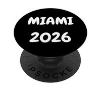 DISEÑO DE Ciudad Cool Miami 2026. VISITANTE O RESIDENTE, Amo LA Ciudad PopSockets PopGrip Adhesivo