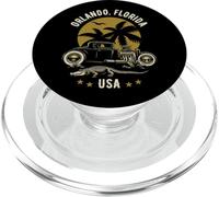 Diseño de cocodrilo con Forma de cocodrilo al Atardecer en Orlando, Florida PopSockets PopGrip para MagSafe