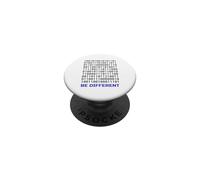 Diseño de código Binario Be Different | Programador de codificación Nerd IT PopSockets PopGrip Adhesivo