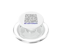 Diseño de código Binario Be Different | Programador de codificación Nerd IT PopSockets PopGrip para MagSafe