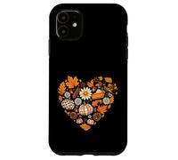 Diseño de Collage de Acción de Gracias de corazón de otoño Carcasa para iPhone 11