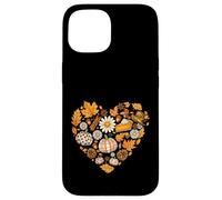 Diseño de Collage de Acción de Gracias de corazón de otoño Carcasa para iPhone 15