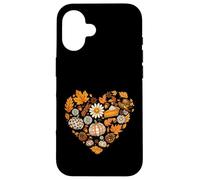 Diseño de Collage de Acción de Gracias de corazón de otoño Carcasa para iPhone 16