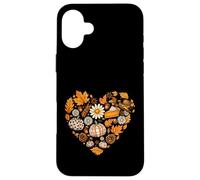Diseño de Collage de Acción de Gracias de corazón de otoño Carcasa para iPhone 16 Plus