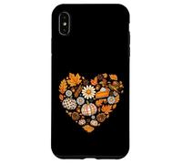 Diseño de Collage de Acción de Gracias de corazón de otoño Carcasa para iPhone XS MAX