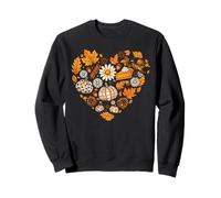 Diseño de Collage de Acción de Gracias de corazón de otoño Sudadera