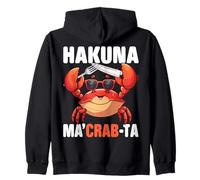 Diseño de Comer Cangrejo para los Amantes de los mariscos Sudadera con Capucha