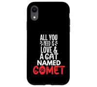 Diseño de Cometa con Nombre de Gato: ¡Todo lo Que Necesitas es Amor! Carcasa para iPhone XR
